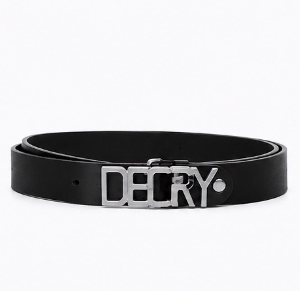 Decry Noir Buckle Belt