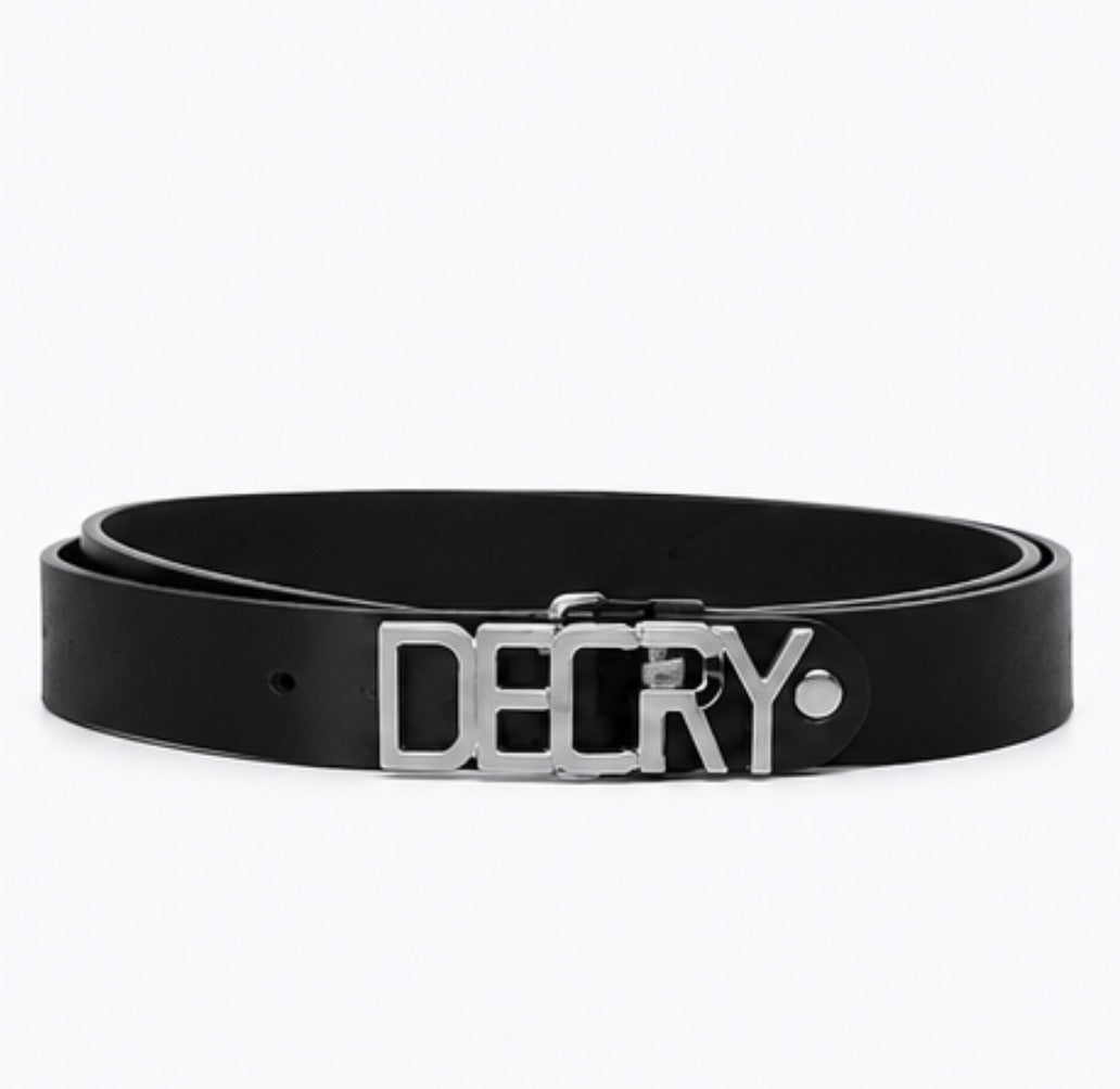 Decry Noir Buckle Belt