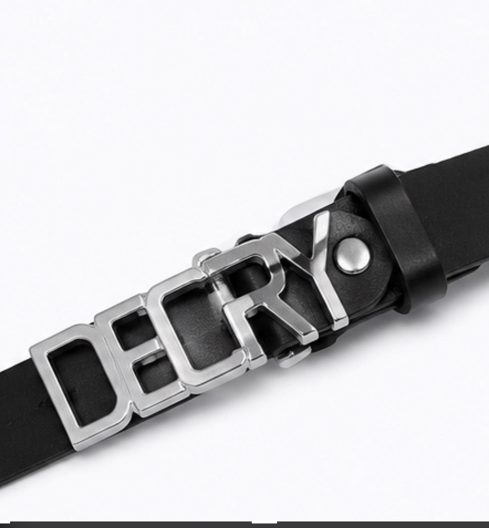 Decry Noir Buckle Belt