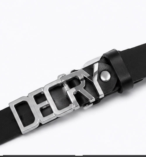Decry Noir Buckle Belt