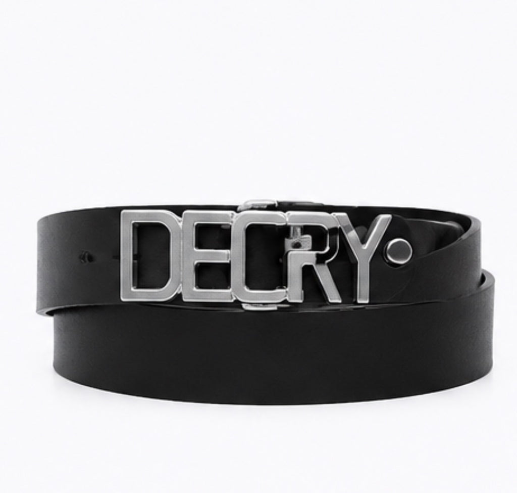 Decry Noir Buckle Belt